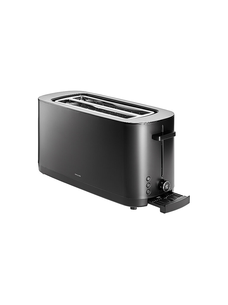 ZWILLING ENFINIGY® Toaster 4 Scheiben Edelstahl 2 Schlitze lang Schwarz  schwarz von ZWILLING