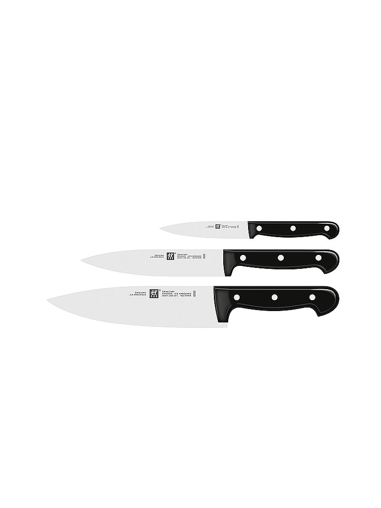 ZWILLING Messer Set 3-tlg. TWIN-CHEF Schwarz schwarz von ZWILLING