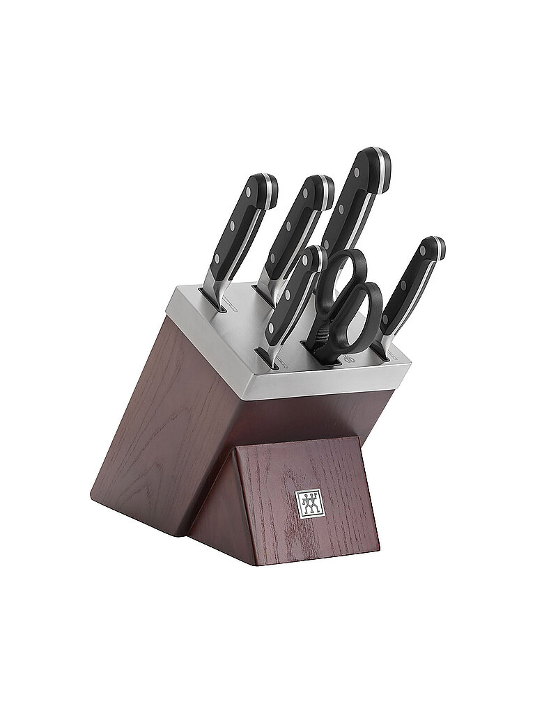 ZWILLING Selbstschärfender Messerblock 7tlg ZWILLING® Pro Esche braun von ZWILLING