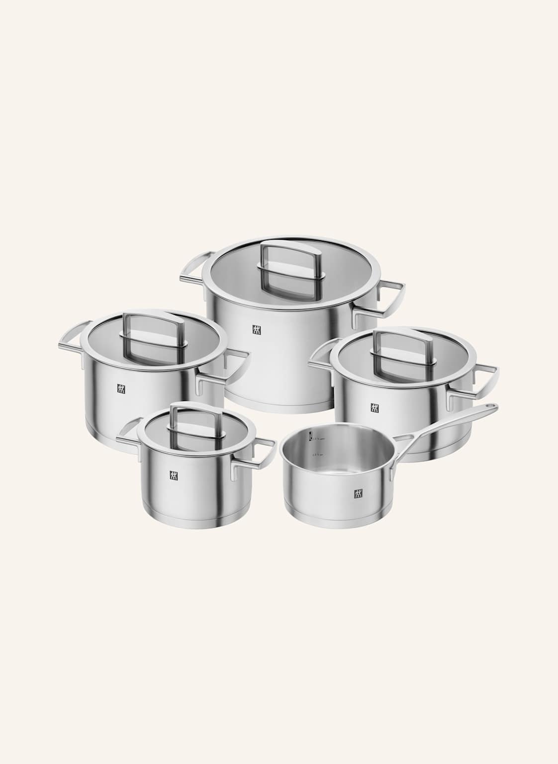 Zwilling 5-Tlg. Kochgeschirr-Set Vitality silber Zwilling 5-Tlg. Kochgeschirr-Set Vitality silber von ZWILLING
