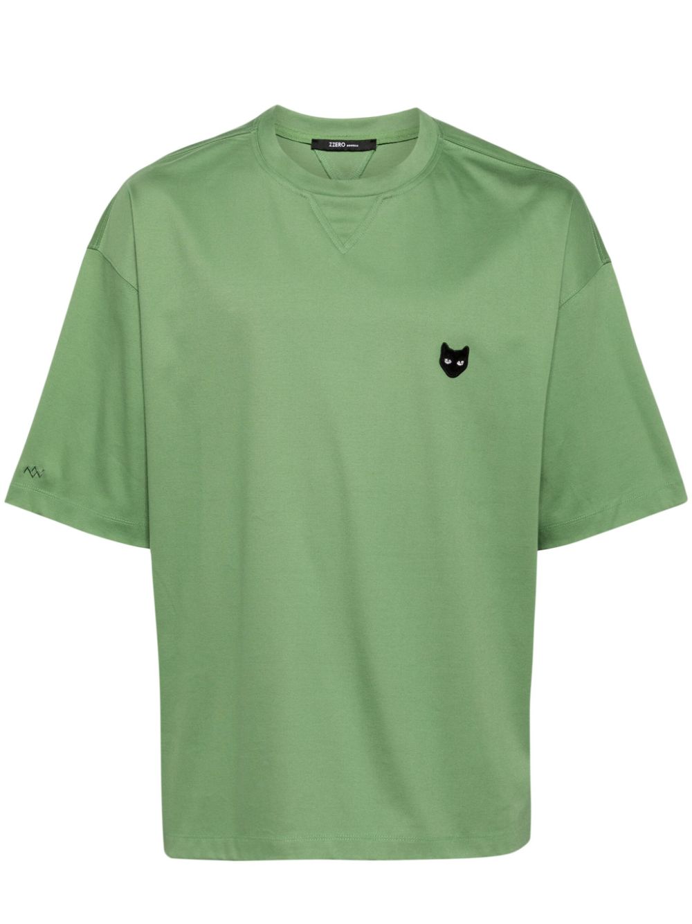 ZZERO BY SONGZIO Panther cotton T-shirt - Green von ZZERO BY SONGZIO