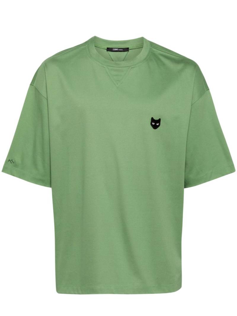 ZZERO BY SONGZIO Panther cotton T-shirt - Green von ZZERO BY SONGZIO