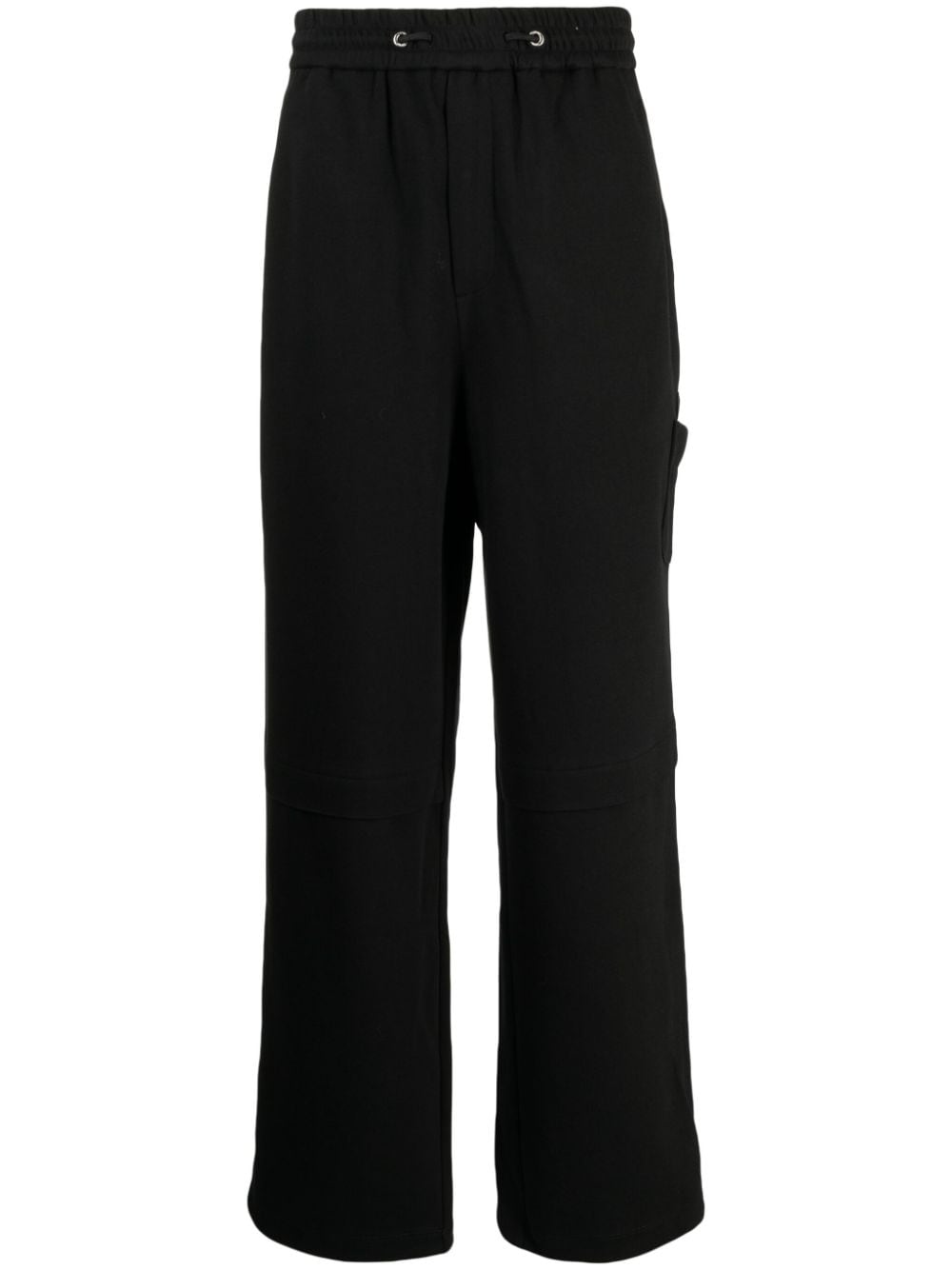 ZZERO BY SONGZIO Panther drawstring cotton track pants - Black von ZZERO BY SONGZIO