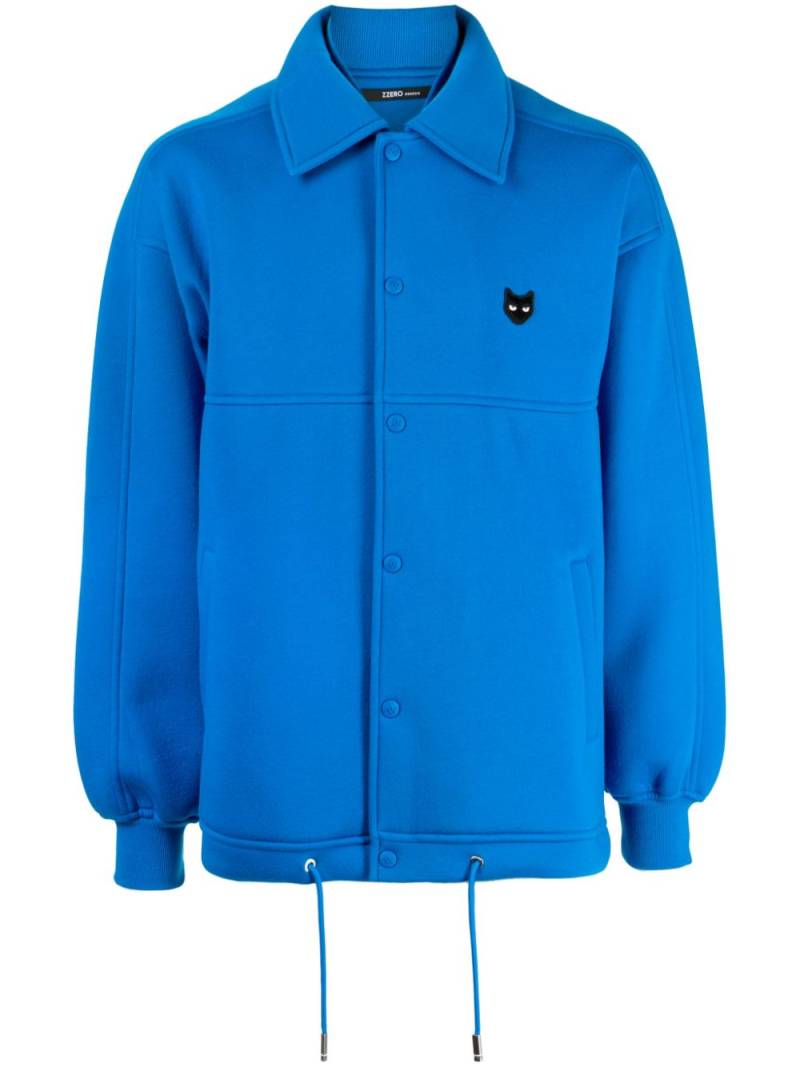 ZZERO BY SONGZIO Panther-patch coach jacket - Blue von ZZERO BY SONGZIO