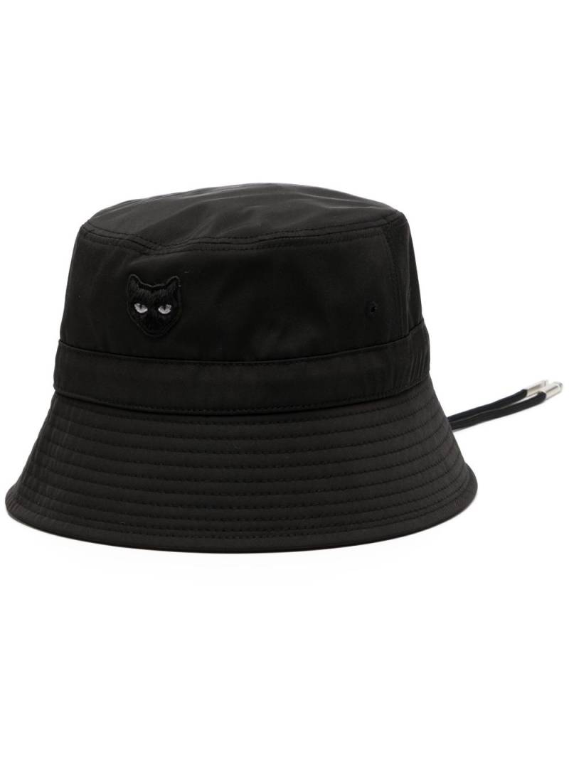 ZZERO BY SONGZIO Panther-patch detail bucket hat - Black von ZZERO BY SONGZIO