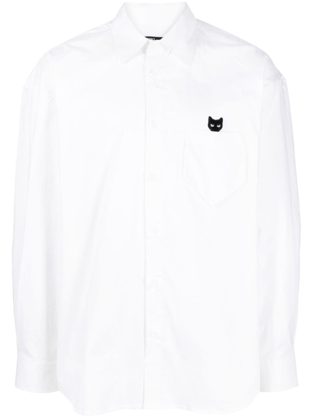 ZZERO BY SONGZIO logo-patch long-sleeve shirt - White von ZZERO BY SONGZIO