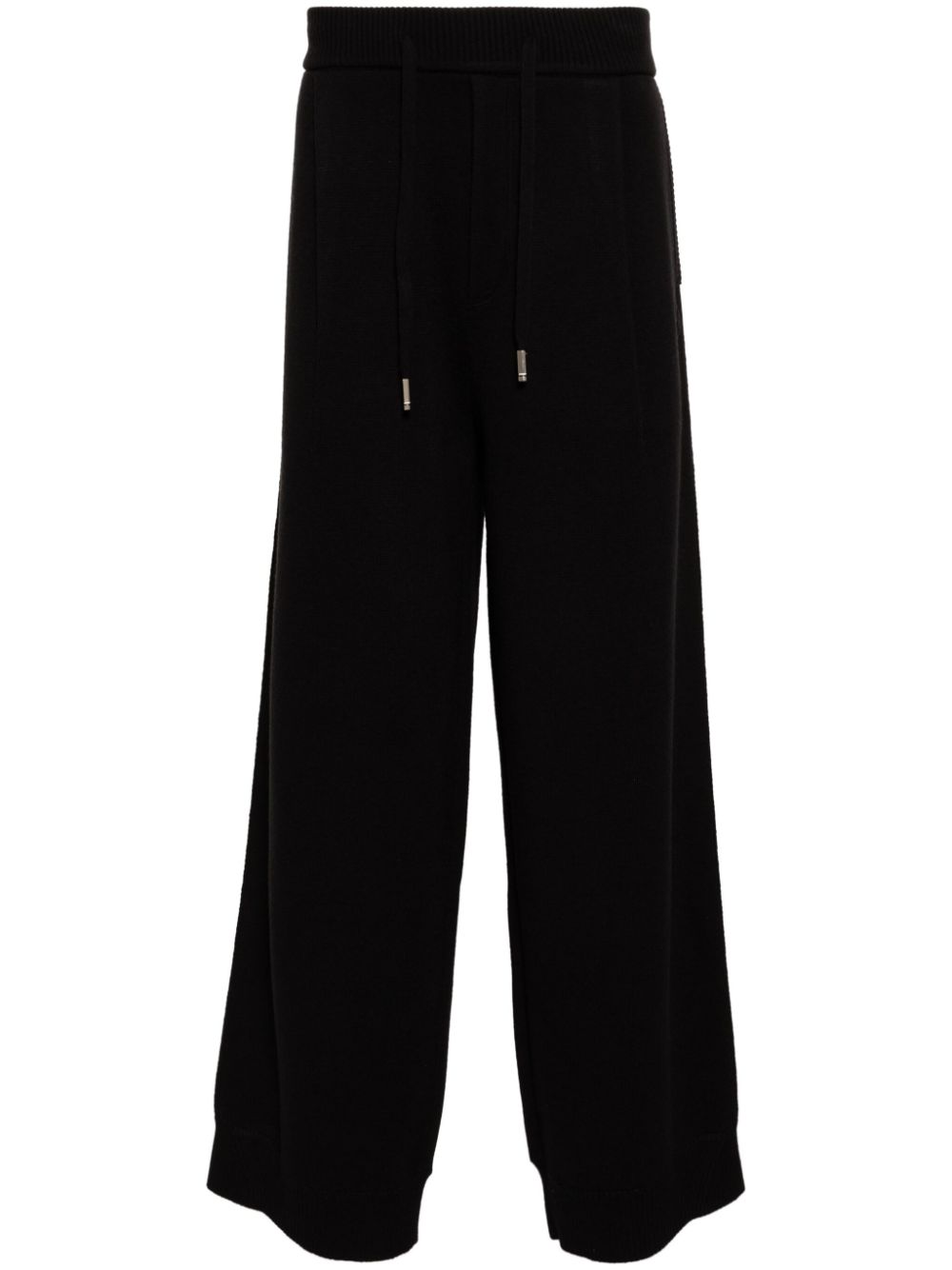 ZZERO BY SONGZIO panther wide-leg knitted trousers - Black von ZZERO BY SONGZIO