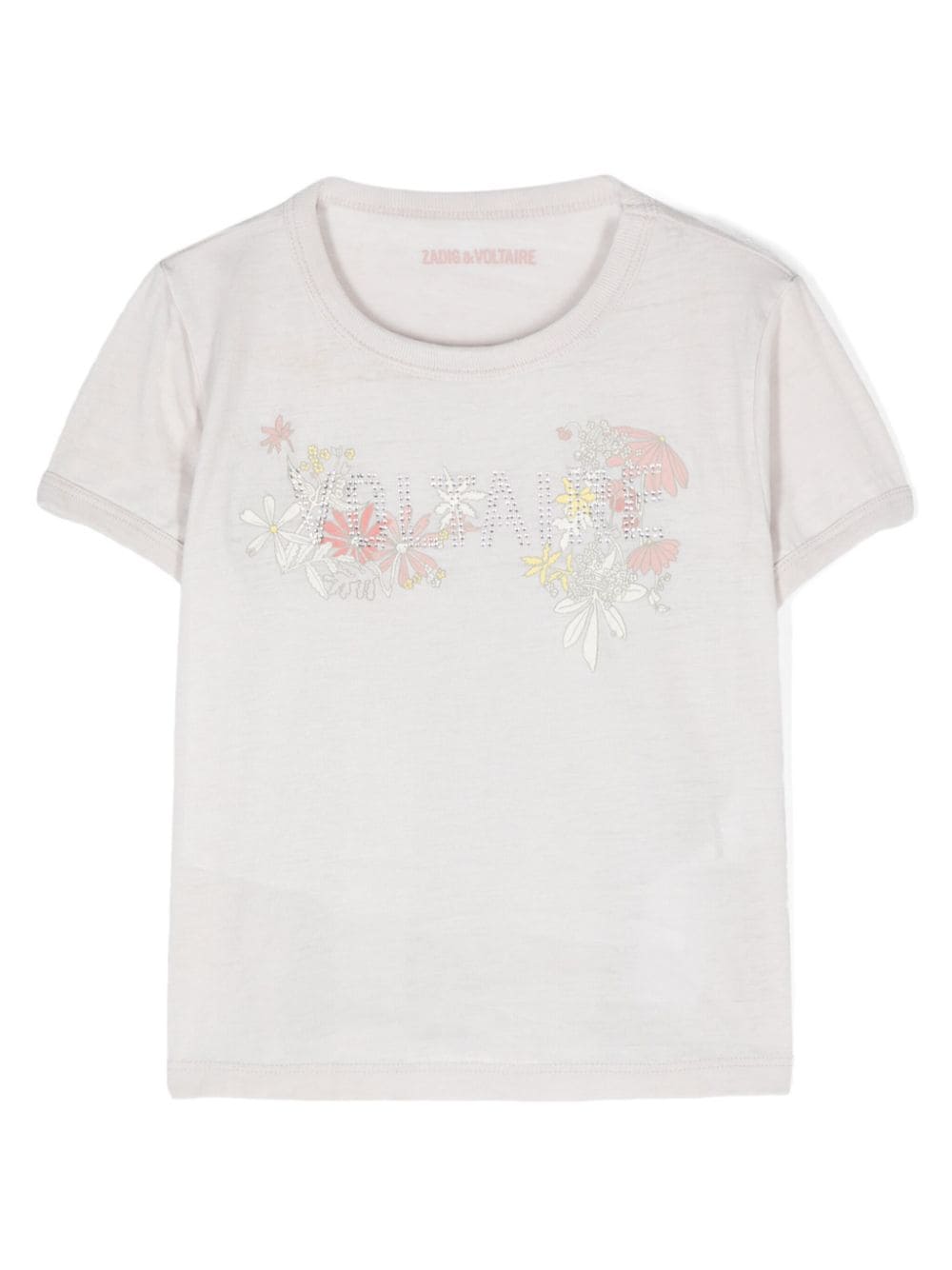 Zadig & Voltaire Kids Alister floral-print T-shirt - Grey von Zadig & Voltaire Kids