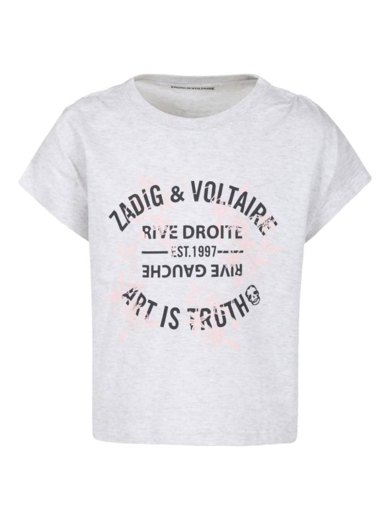 Zadig & Voltaire Kids Kita Insignia T-shirt - Grey von Zadig & Voltaire Kids