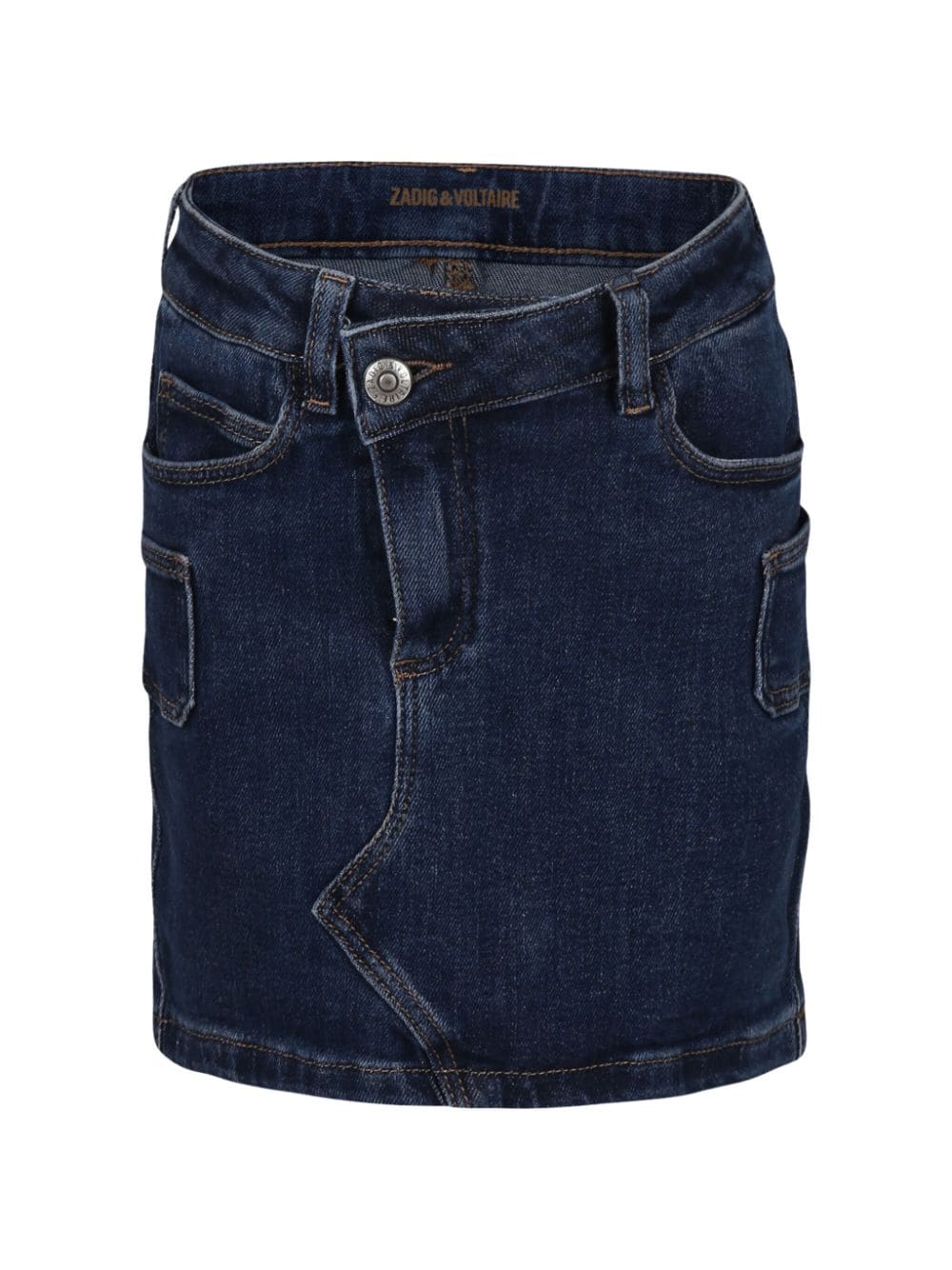 Zadig & Voltaire Kids asymmetric denim skirt - Blue von Zadig & Voltaire Kids