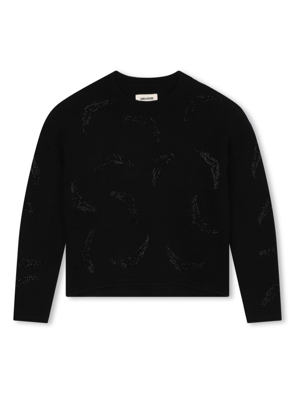 Zadig & Voltaire Kids crew neck sweater - Black von Zadig & Voltaire Kids