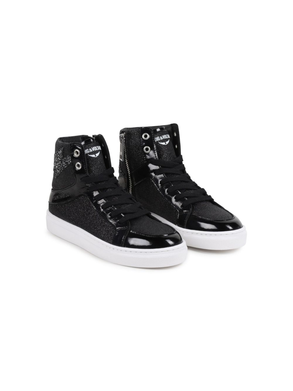 Zadig & Voltaire Kids glitter sneakers - Black von Zadig & Voltaire Kids