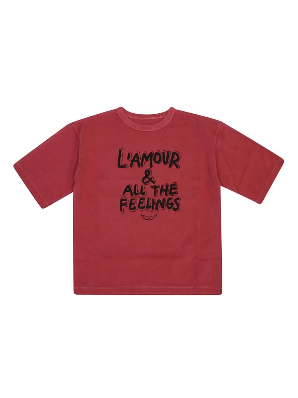 Zadig & Voltaire Kids graphic print cotton T-shirt - Red von Zadig & Voltaire Kids