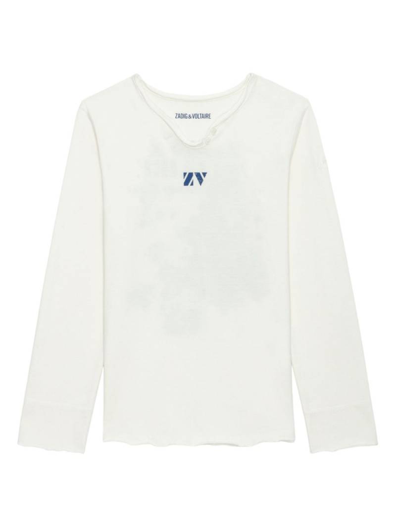 Zadig & Voltaire Kids graphic-print t-shirt - White von Zadig & Voltaire Kids