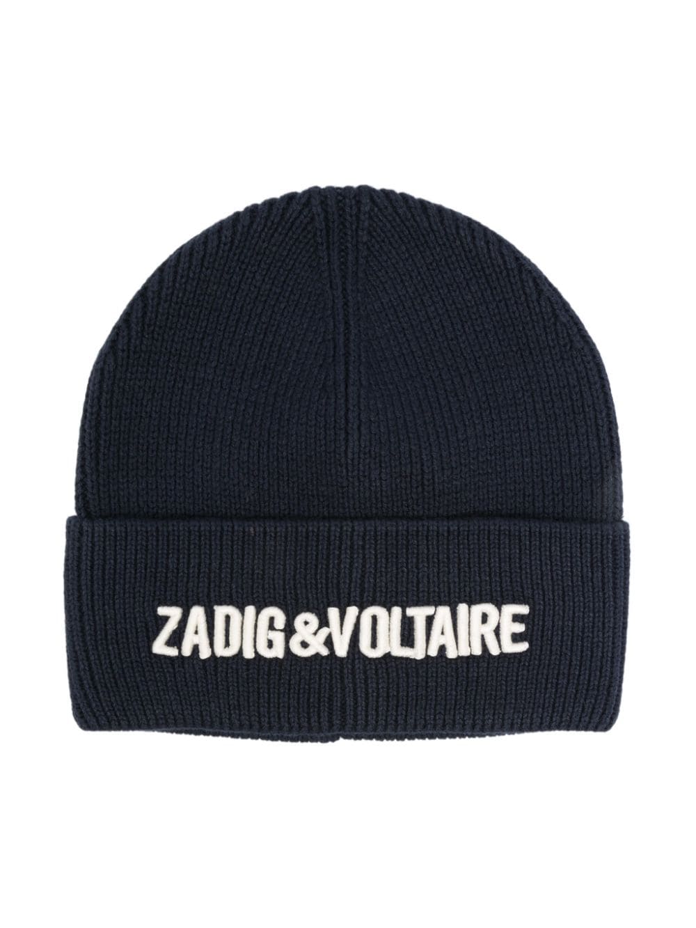 Zadig & Voltaire Kids logo-embroidered beanie - Blue von Zadig & Voltaire Kids