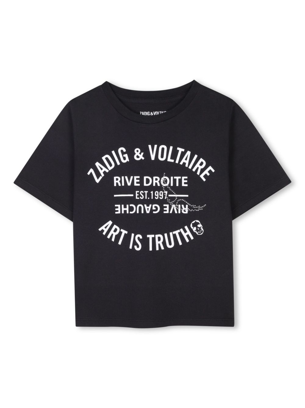 Zadig & Voltaire Kids logo-print T-shirt - Black von Zadig & Voltaire Kids