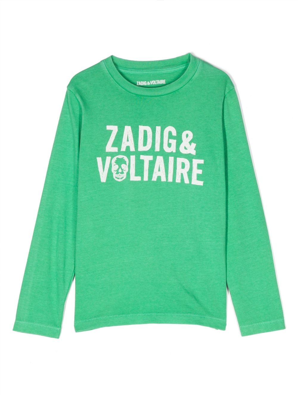 Zadig & Voltaire Kids logo-print long-sleeve T-shirt - Green von Zadig & Voltaire Kids