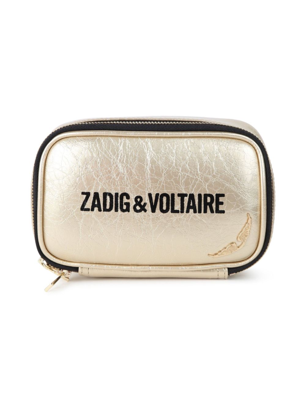 Zadig & Voltaire Kids logo-print shoulder bag - Gold von Zadig & Voltaire Kids