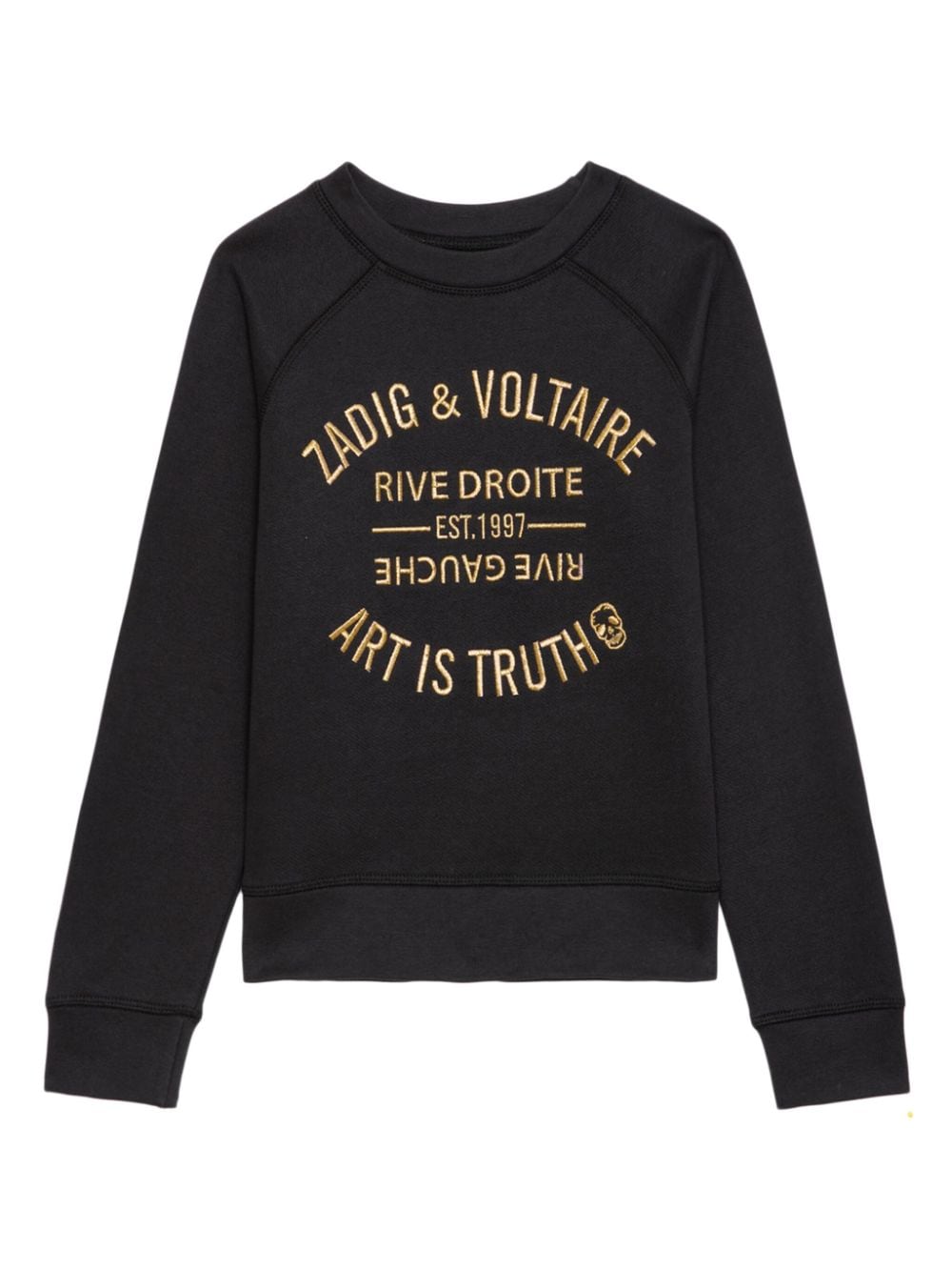 Zadig & Voltaire Kids logo-print sweatshirt - Black von Zadig & Voltaire Kids