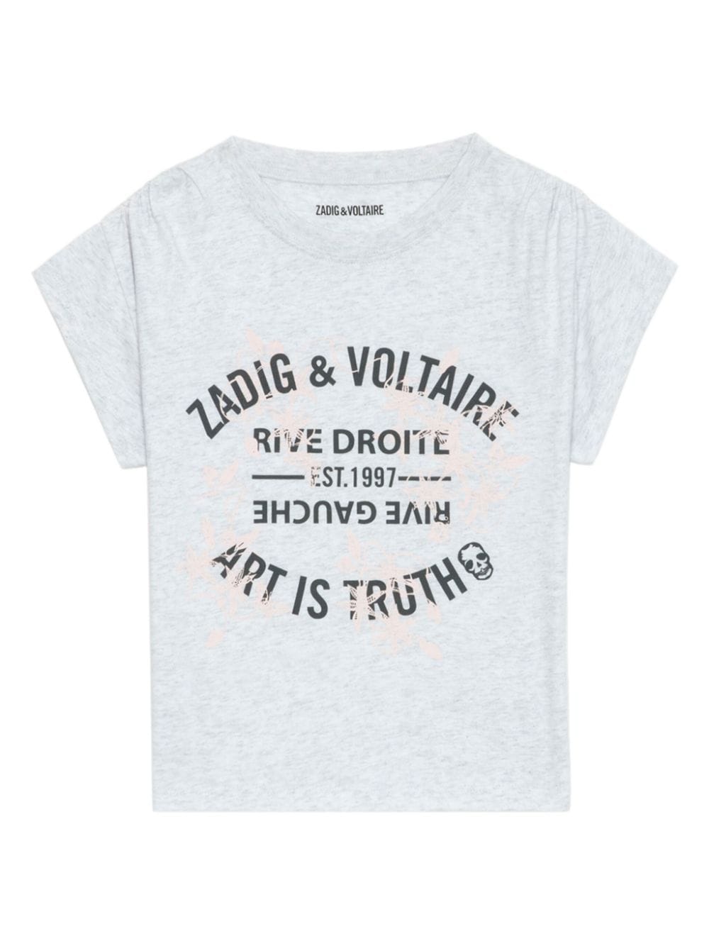 Zadig & Voltaire Kids logo-print t-shirt - Grey von Zadig & Voltaire Kids