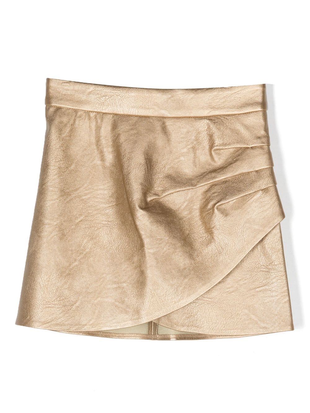 Zadig & Voltaire Kids metallic-effect dart-detail skirt - Gold von Zadig & Voltaire Kids