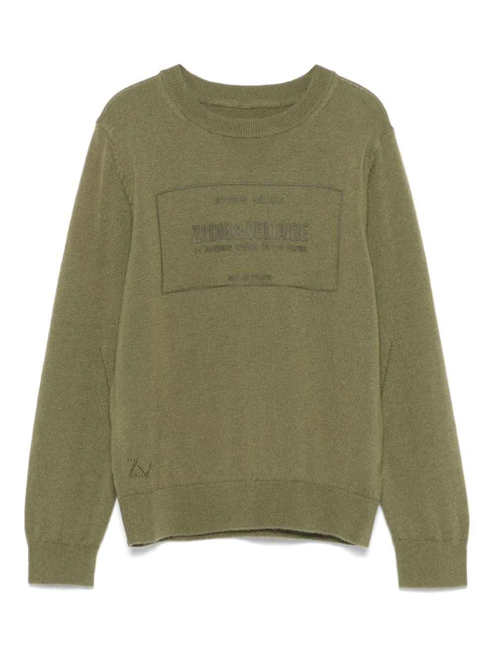 Zadig & Voltaire Kids raised-logo sweater - Green von Zadig & Voltaire Kids