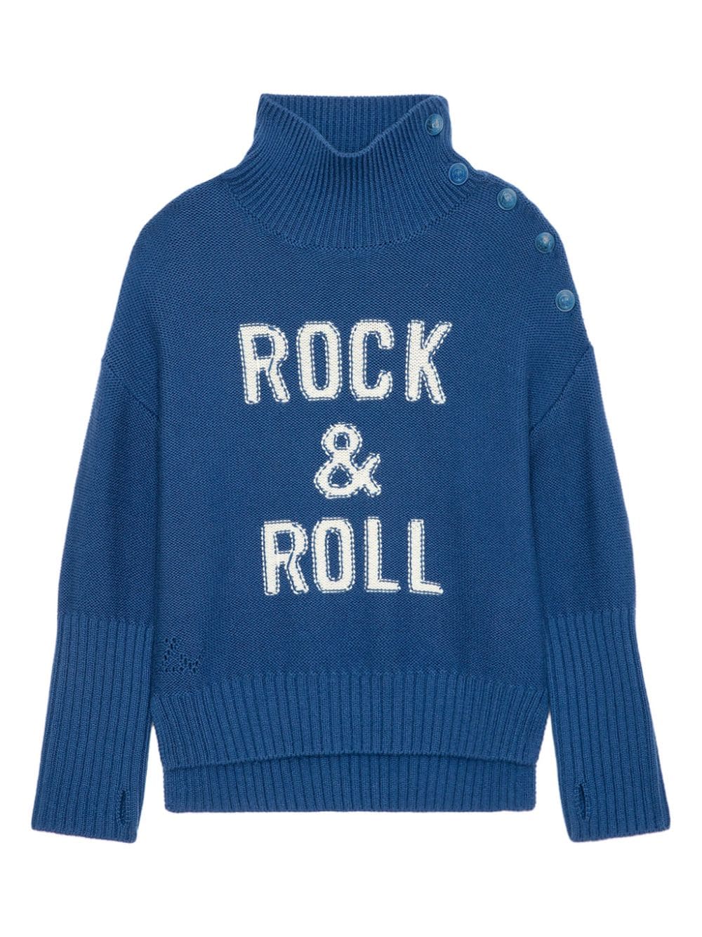 Zadig & Voltaire Kids slogan-print sweater - Blue von Zadig & Voltaire Kids