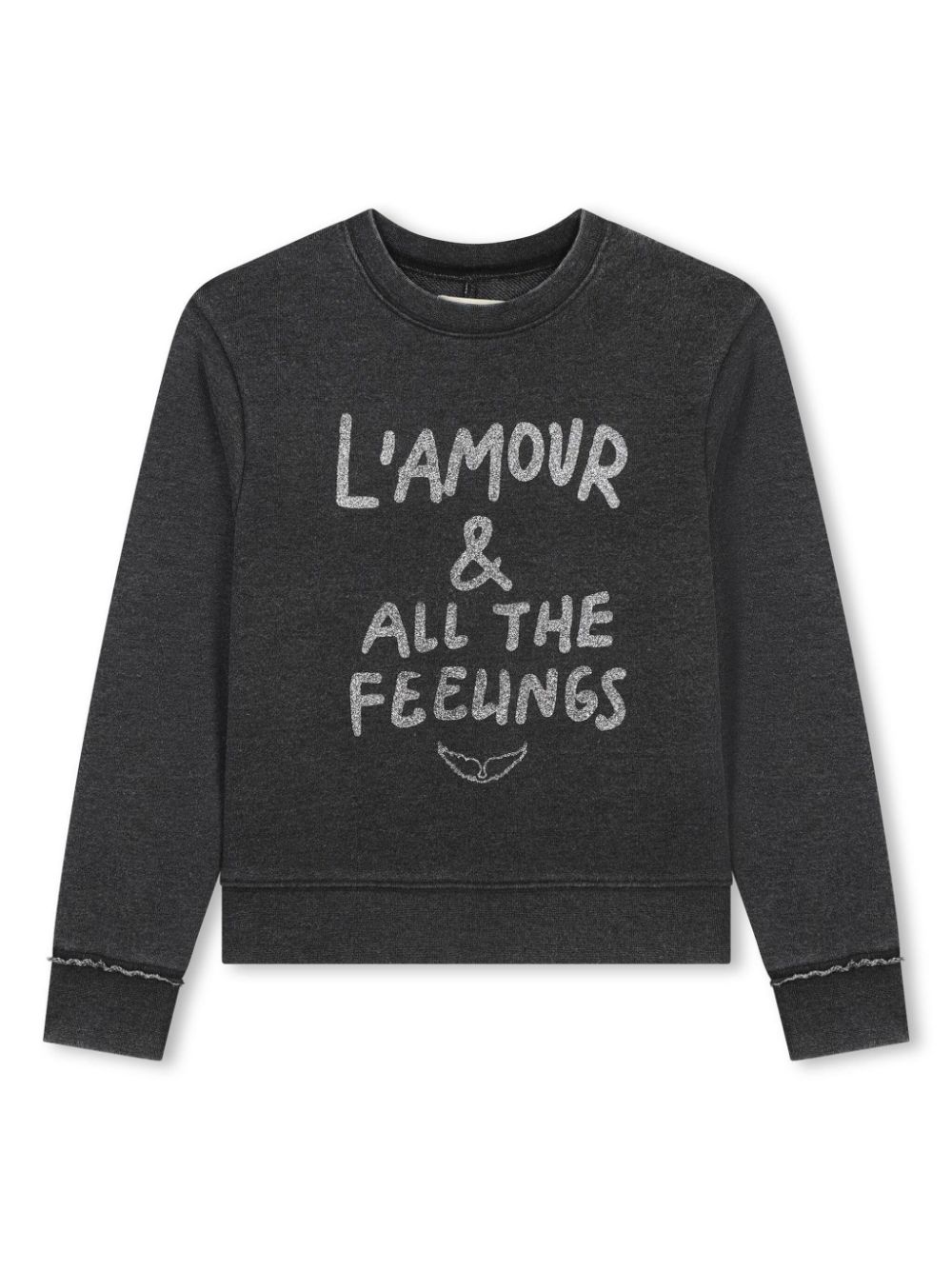 Zadig & Voltaire Kids slogan-print sweatshirt - Black von Zadig & Voltaire Kids