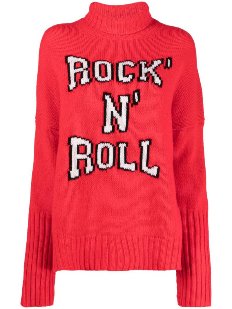 Zadig&Voltaire Alma intarsia-knit wool jumper - Red von Zadig&Voltaire