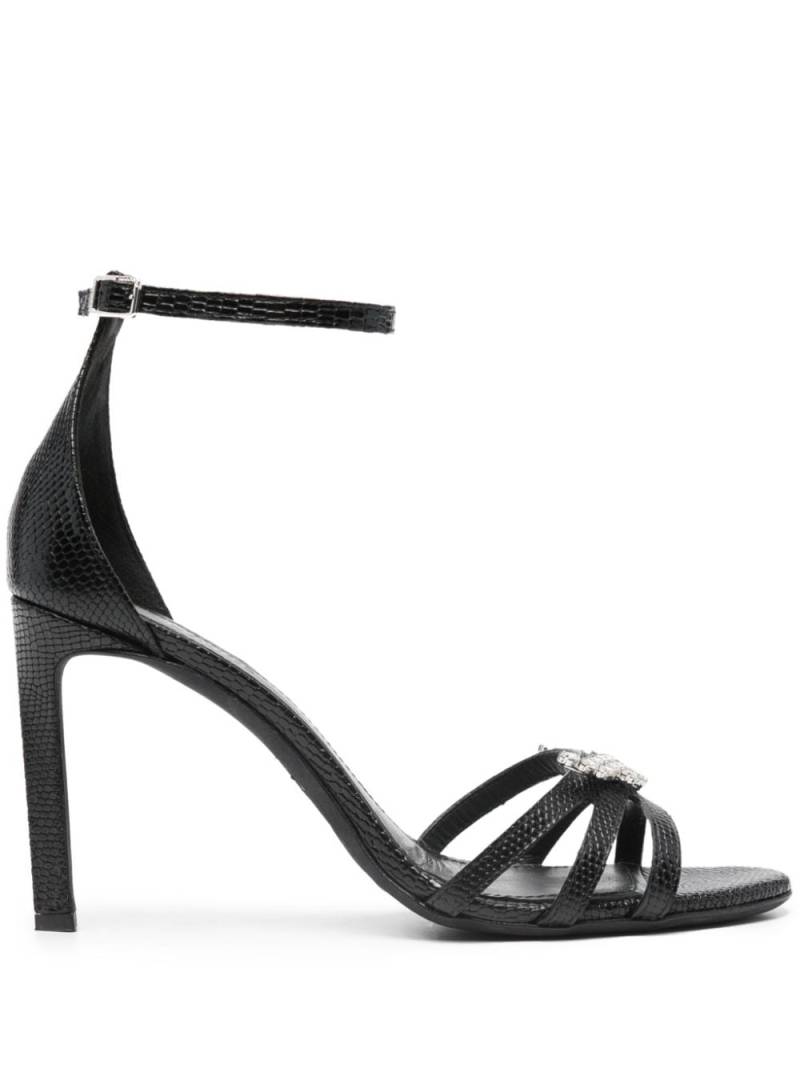 Zadig&Voltaire Amee Wing Court 90mm leather sandals - Black von Zadig&Voltaire