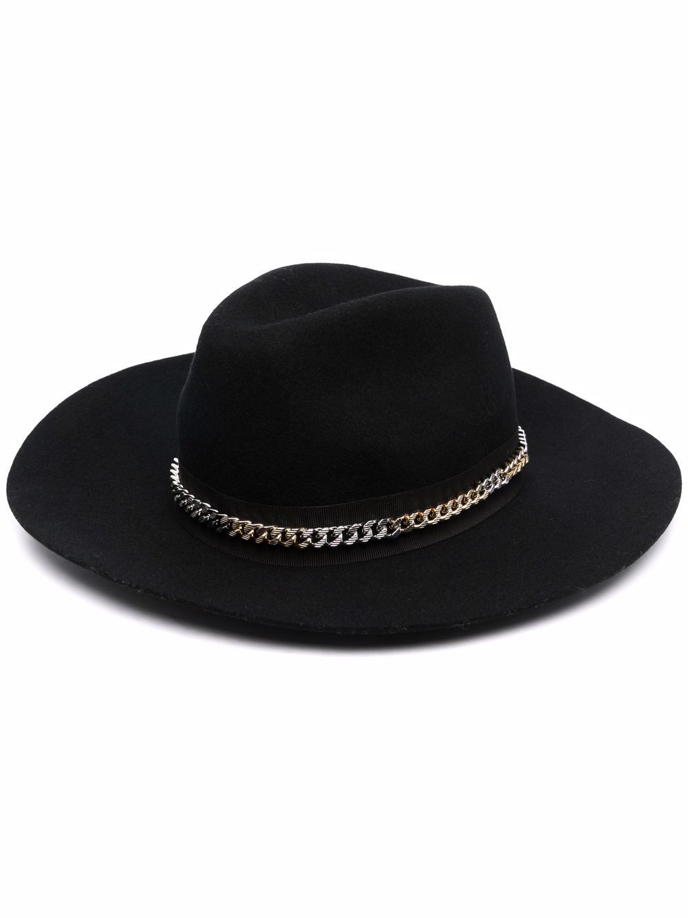 Zadig&Voltaire Amelia chain-link fedora hat - Black von Zadig&Voltaire