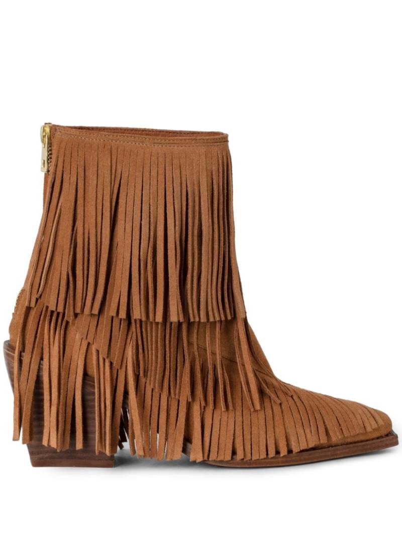 Zadig&Voltaire Cara 70mm suede boots - Brown von Zadig&Voltaire