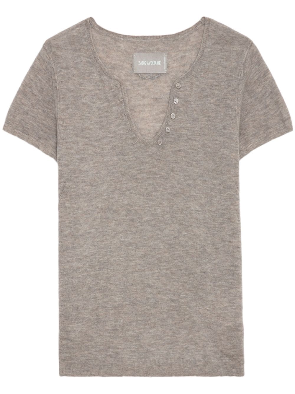 Zadig&Voltaire Celsy cashmere top - Neutrals von Zadig&Voltaire