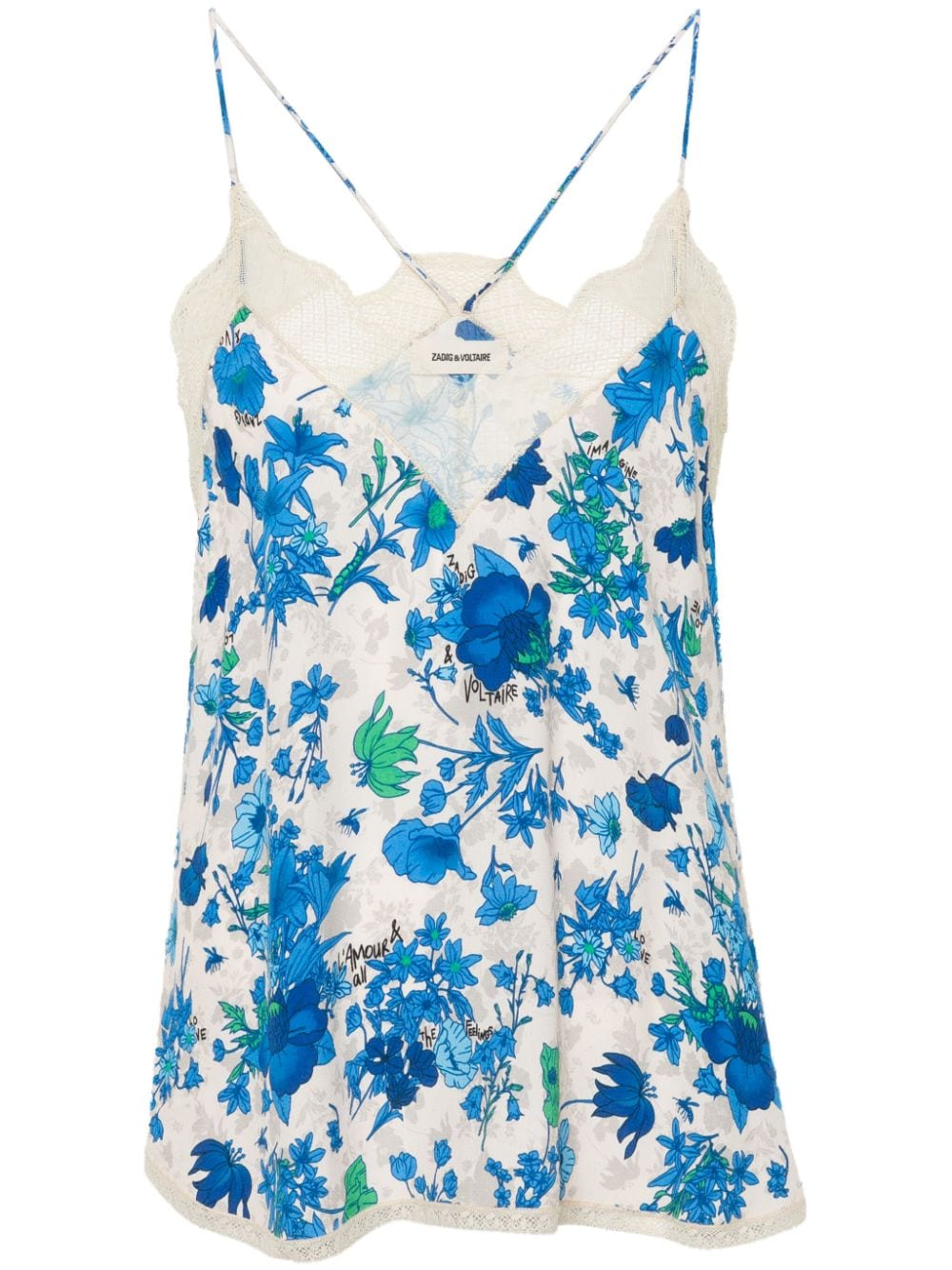 Zadig&Voltaire Christy floral-print top - Neutrals von Zadig&Voltaire