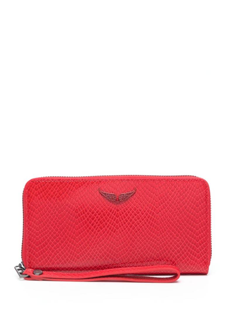 Zadig&Voltaire Compagnon logo-plaque wallet - Red von Zadig&Voltaire