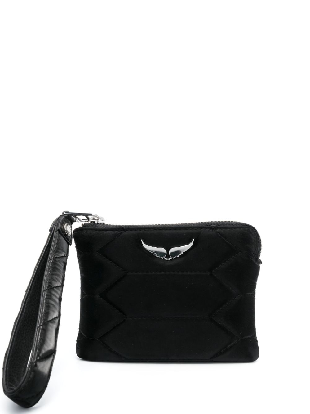 Zadig&Voltaire Galactic leather wallet - Black von Zadig&Voltaire