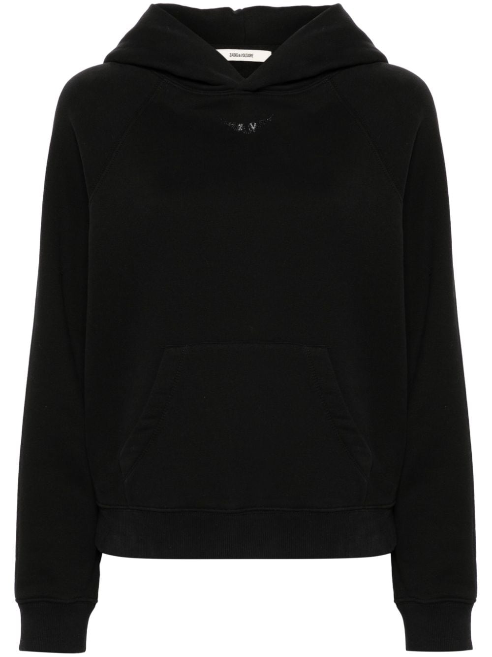 Zadig&Voltaire Georgy wings-appliqué hoodie - Black von Zadig&Voltaire