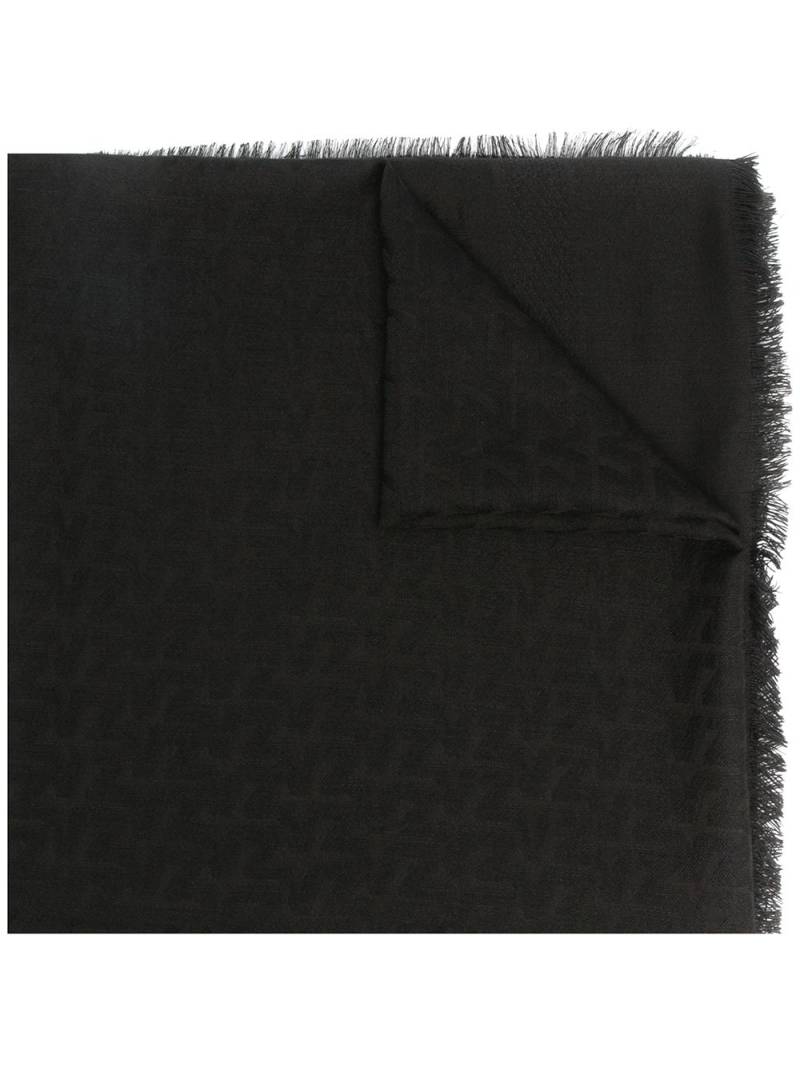 Zadig&Voltaire Glenn logo scarf - Black von Zadig&Voltaire