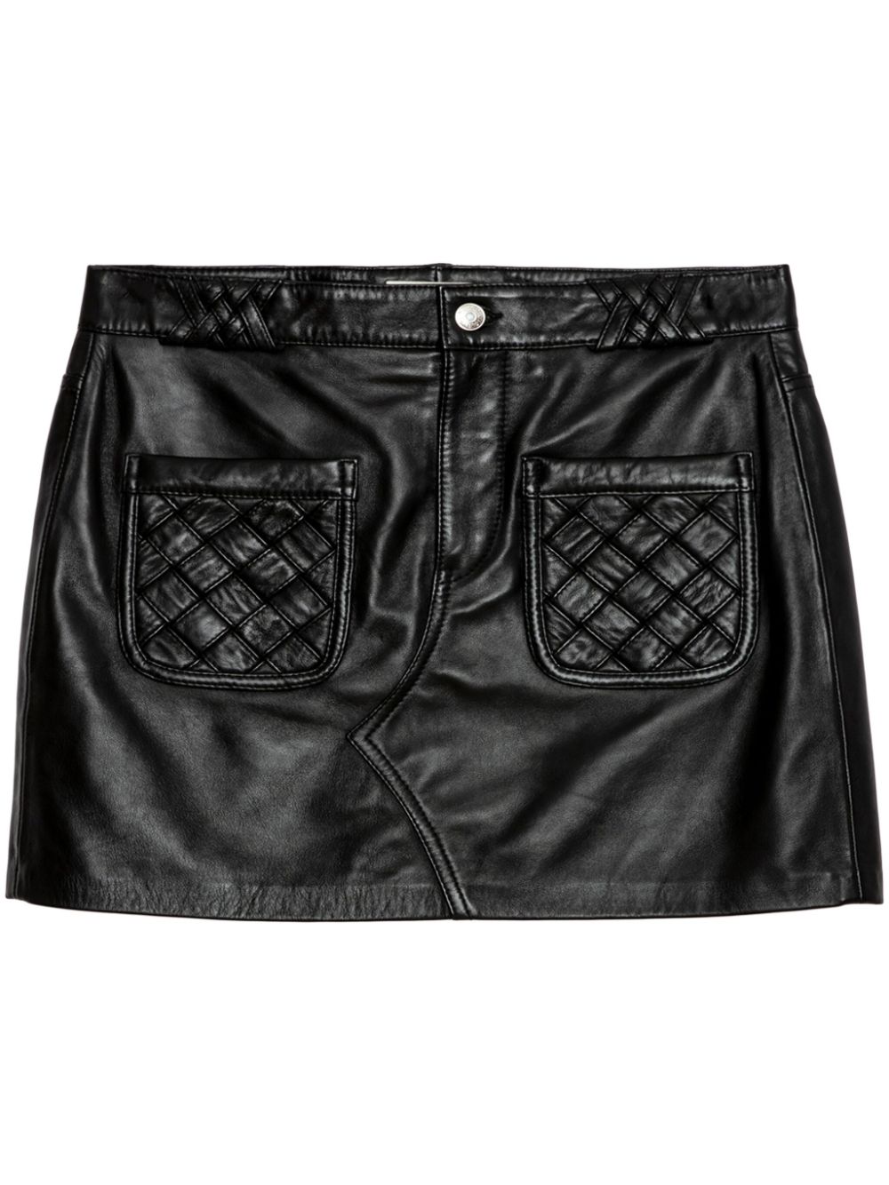 Zadig&Voltaire Joana leather mini skirt - Black von Zadig&Voltaire