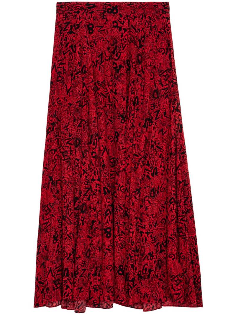 Zadig&Voltaire Joyo soft skirt - Red von Zadig&Voltaire