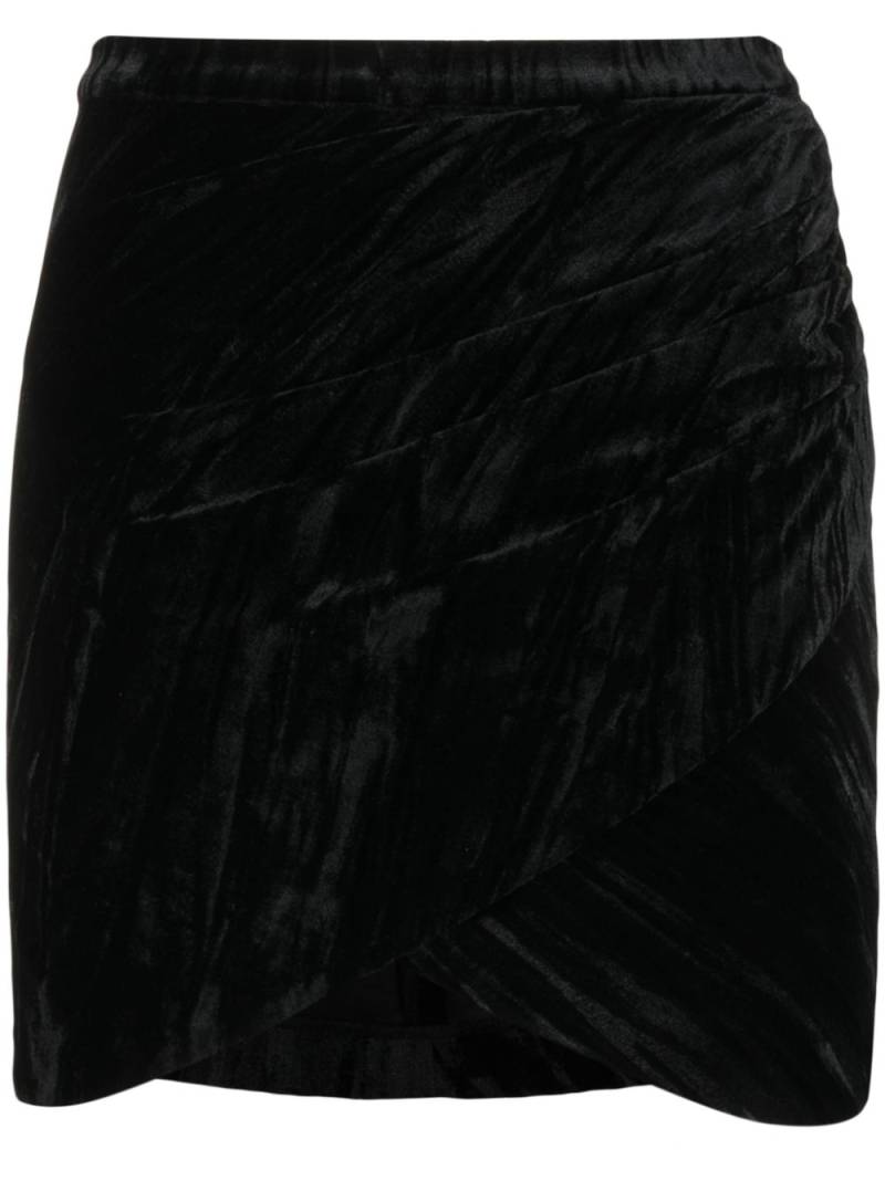 Zadig&Voltaire Judelle crushed velvet miniskirt - Black von Zadig&Voltaire