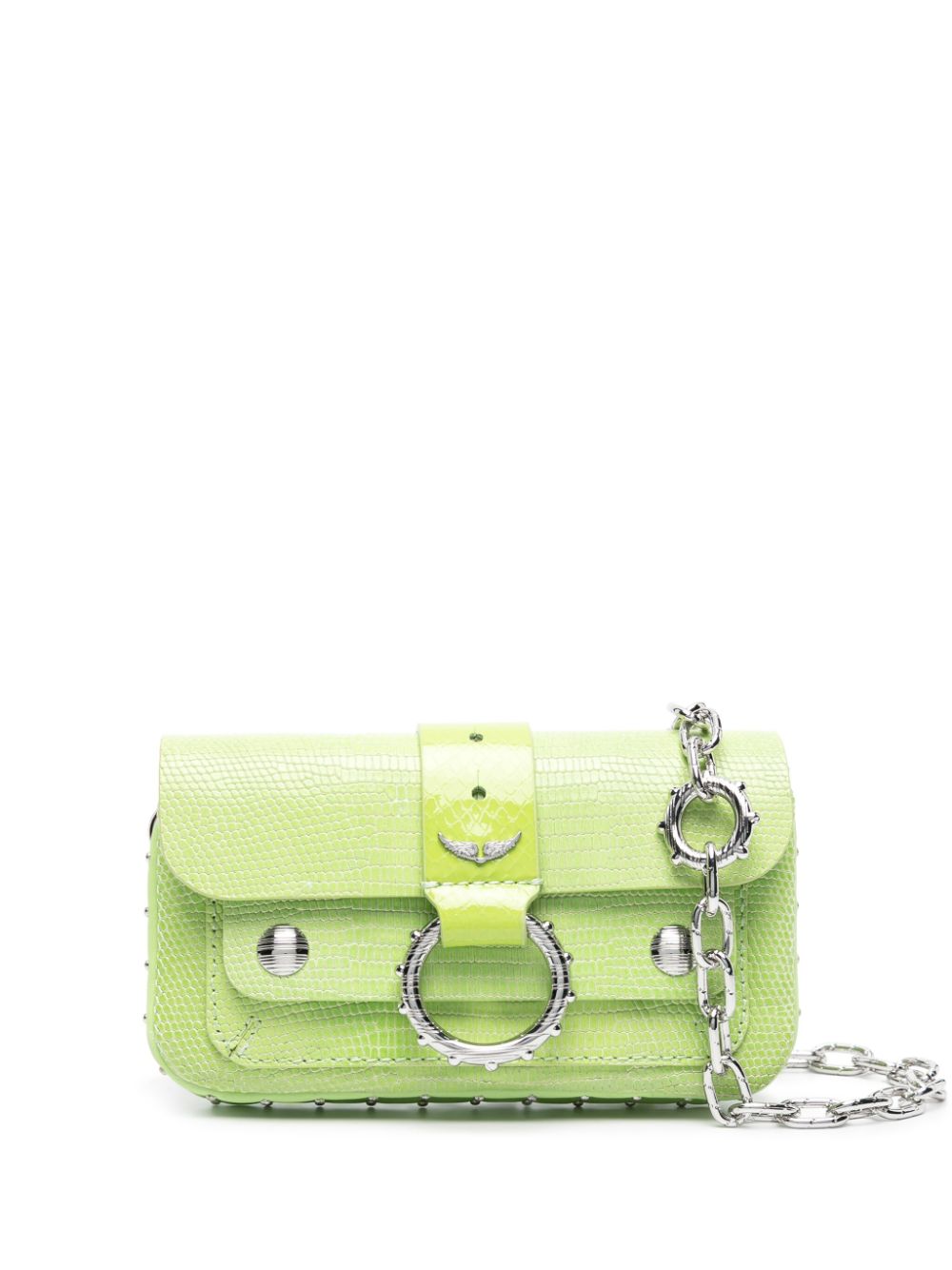 Zadig&Voltaire Kate Wallet lizard-embossed leather mini bag - Green von Zadig&Voltaire