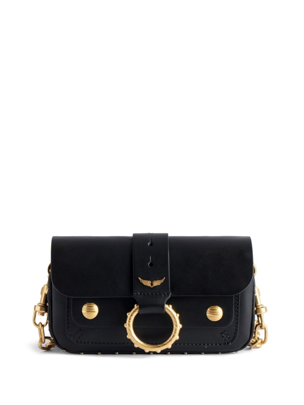 Zadig&Voltaire Kate leather shoulder bag - Black von Zadig&Voltaire