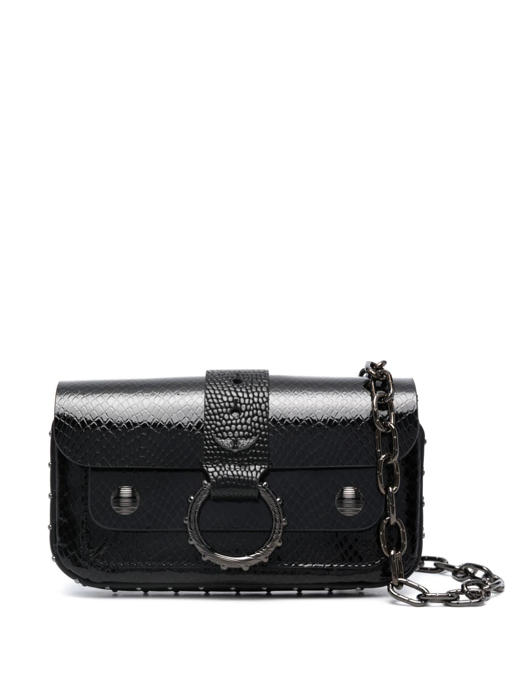 Zadig&Voltaire Kate leather shoulder bag - Black von Zadig&Voltaire