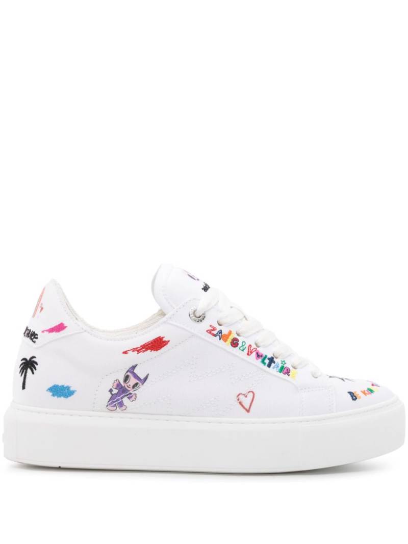 Zadig&Voltaire La Flash flatform sneakers - White von Zadig&Voltaire