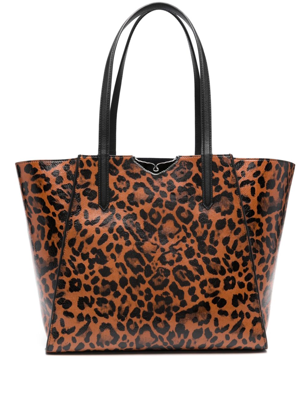 Zadig&Voltaire Le Borderline leopard-print tote bag - Brown von Zadig&Voltaire