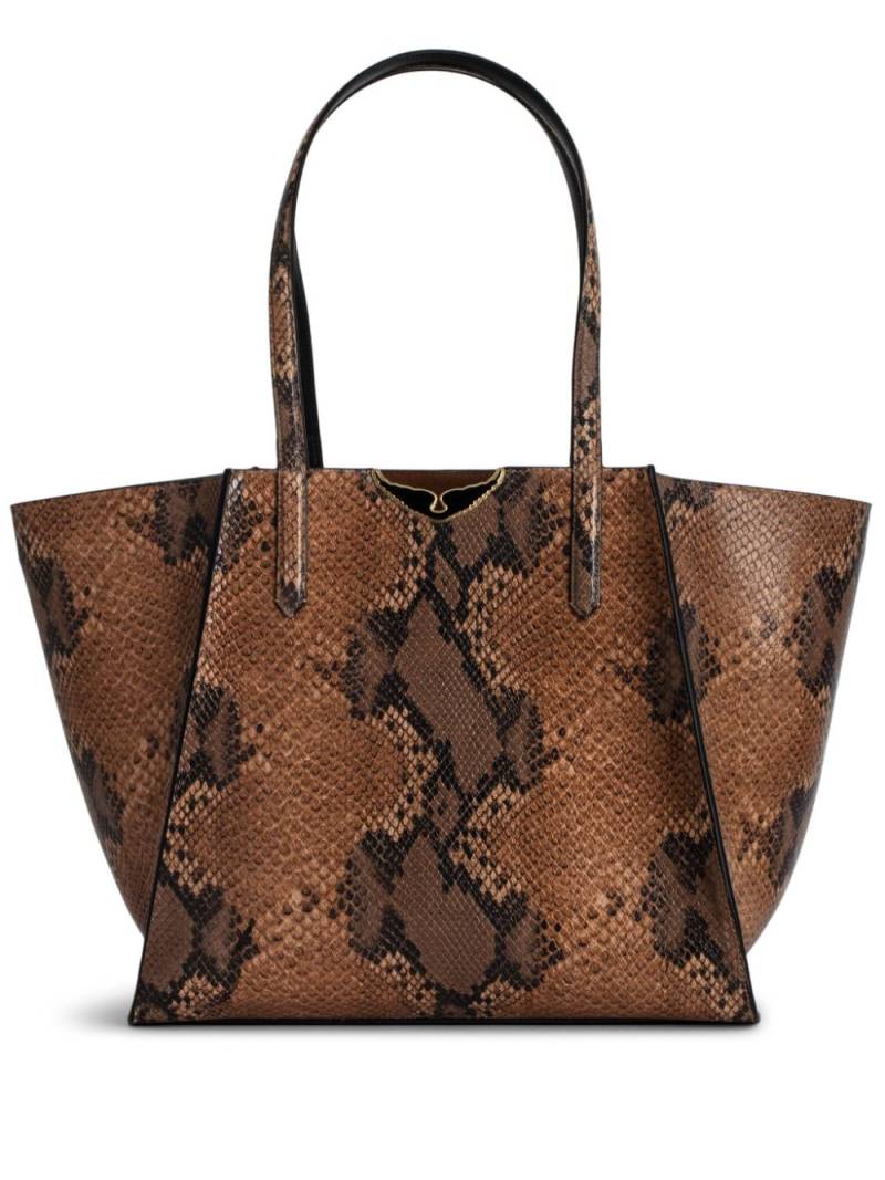 Zadig&Voltaire Le Borderline tote bag - Brown von Zadig&Voltaire