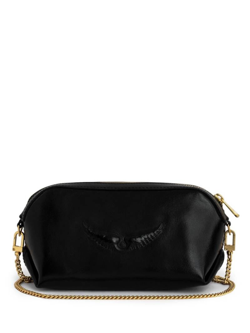 Zadig&Voltaire Le Cecilia Lovely leather clutch bag - Black von Zadig&Voltaire