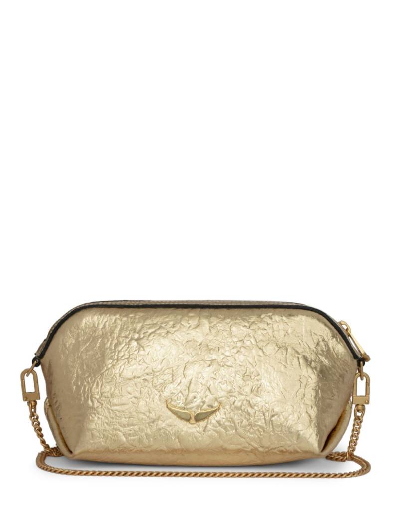 Zadig&Voltaire Le Cecilia Lovely leather clutch bag - Gold von Zadig&Voltaire