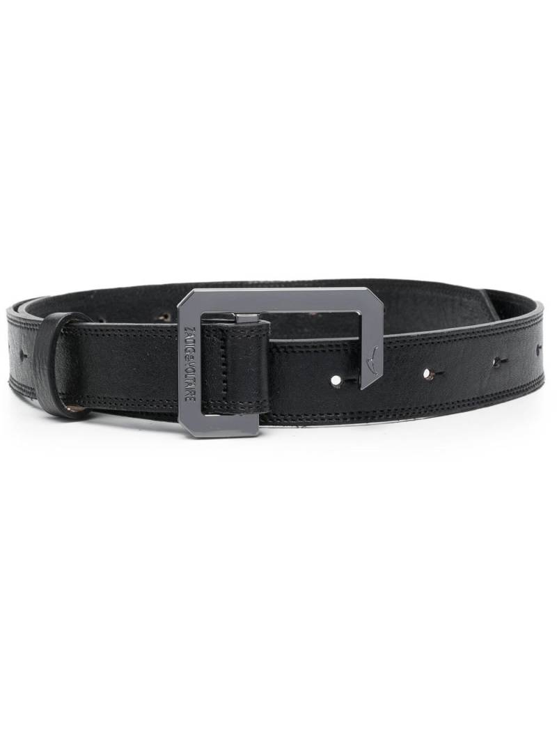 Zadig&Voltaire Le Cecilia leather belt - Black von Zadig&Voltaire